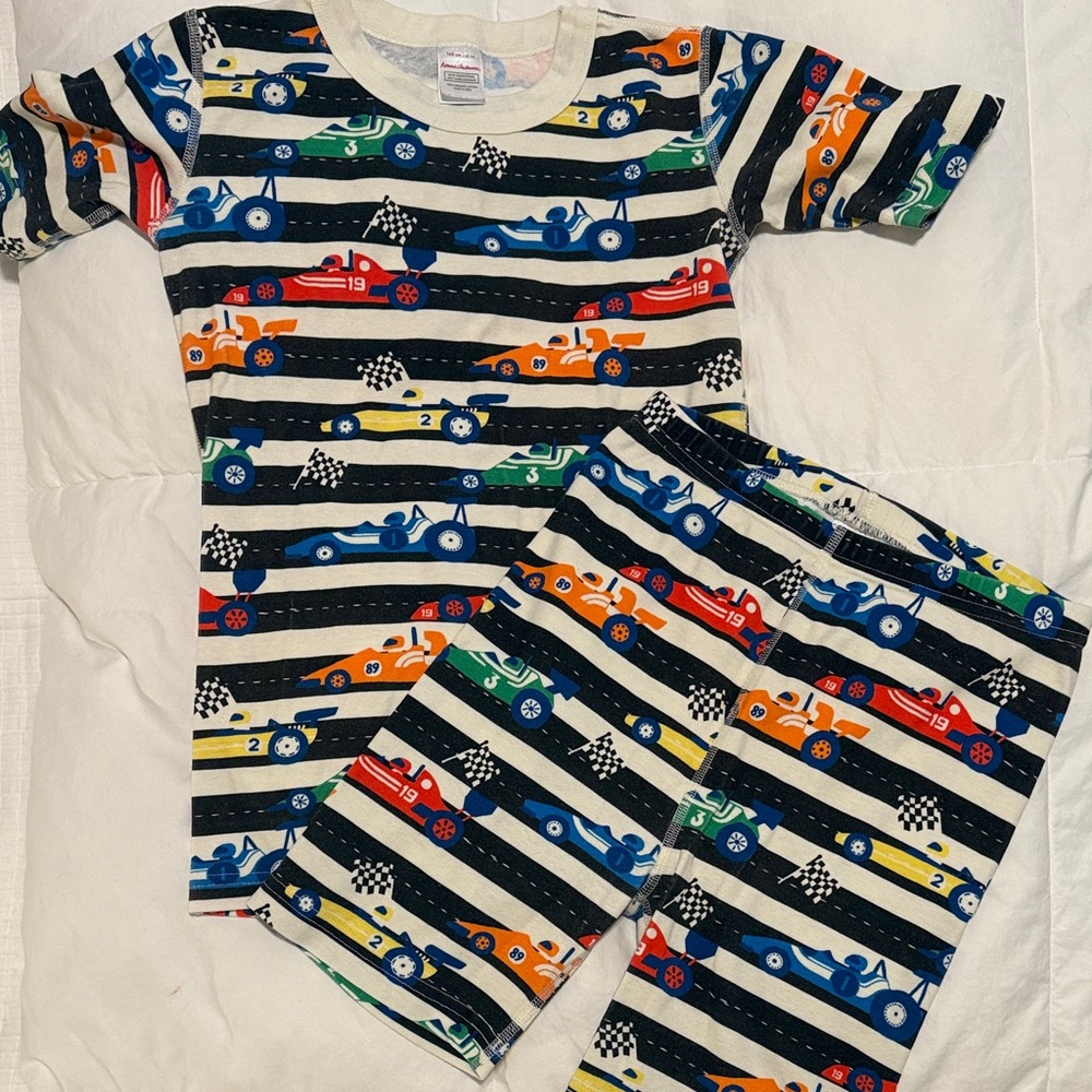 Hanna Andersson Race Car Pajama Set